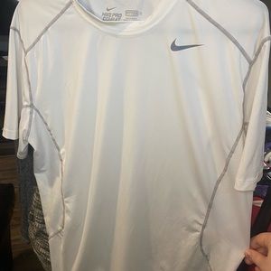 Nike pro combat fitted short sleeve. Size large.
